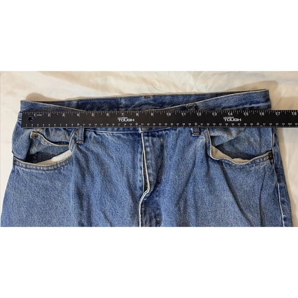 Classic Jeanswear Bulls Eye Men's Carpenter Jeans Blue Denim Size 38 5-Pockets - Picture 9 of 12